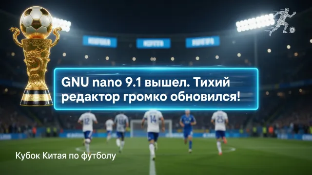 GNU nano 9.1 вышел. Тихий редактор громко обновился!